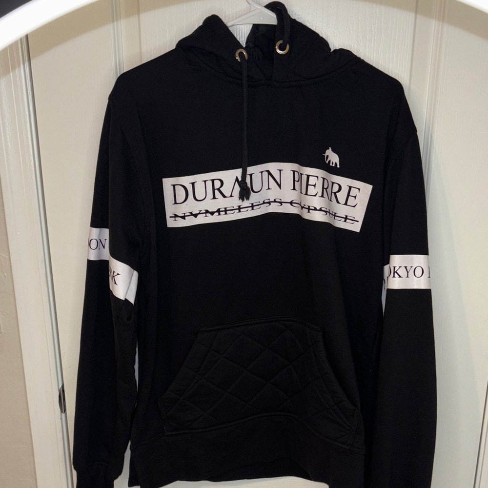 Dura un Pierre (Nameless) Black Hoodie and white size L